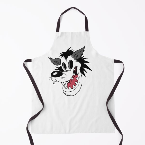 Item preview, Big Bad Wolf Head Vintage Rubber Hose Cartoony Graphic designed and sold by frankforteart.