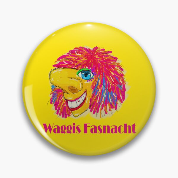 Item preview, Abstract Vibrant Waggis Fasnacht Mask name hand drawn Illustration designed and sold by KennyLucky.