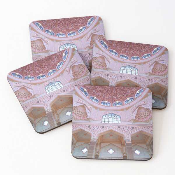 Item preview, Colourful pink tiled interior of a middle eastern building. designed and sold by claireseyeview.