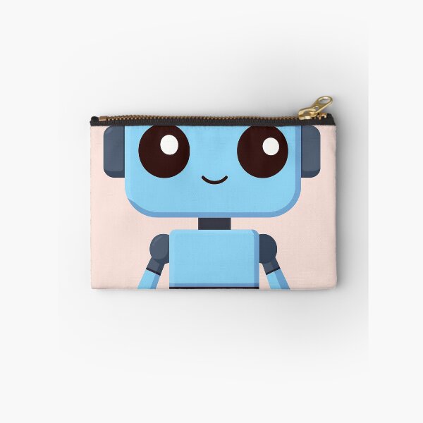 Item preview, Cute Blue Robot Illustration designed and sold by GoldenTealArts.