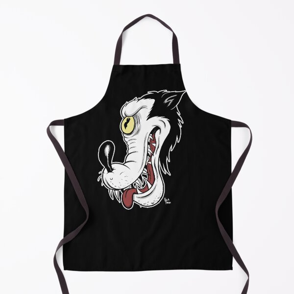Item preview, Big Bad Wolf Head Vintage Rubber Hose Cartoony Graphic designed and sold by frankforteart.