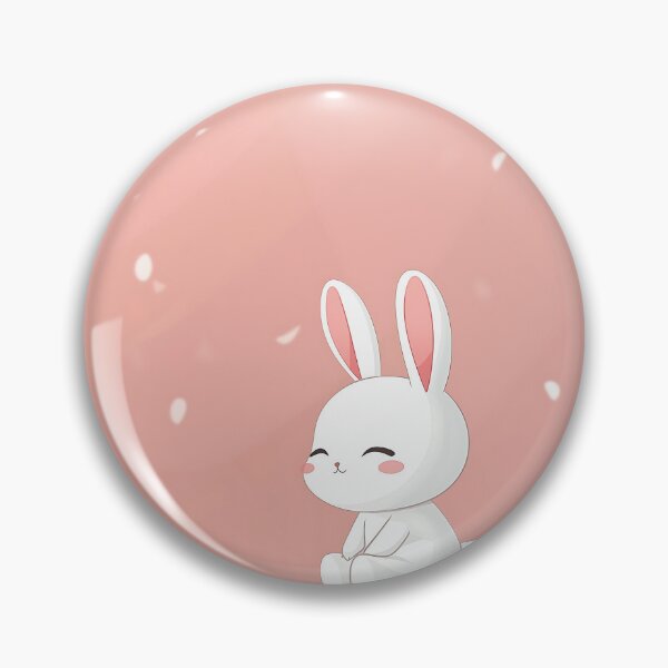 Item preview, Cute Rabbit With Cherry Blossoms designed and sold by GoldenTealArts.