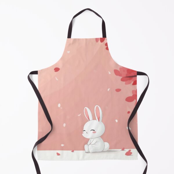 Item preview, Cute Rabbit With Cherry Blossoms designed and sold by GoldenTealArts.