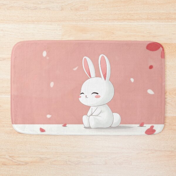 Item preview, Cute Rabbit With Cherry Blossoms designed and sold by GoldenTealArts.