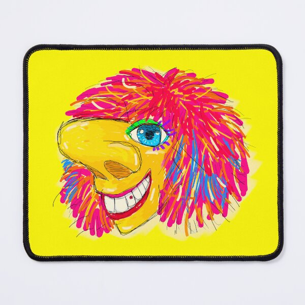 Item preview, Abstract Vibrant Waggis Fasnacht Mask hand drawn Illustration designed and sold by KennyLucky.