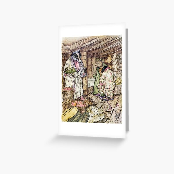 Item preview, Badger's Winter Stores - Arthur Rackham for The Wind in the Willows designed and sold by forgottenbeauty.