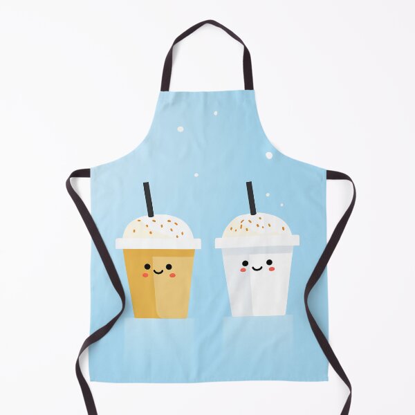 Item preview, Cute Frappuccino Cartoon Illustration Design designed and sold by GoldenTealArts.