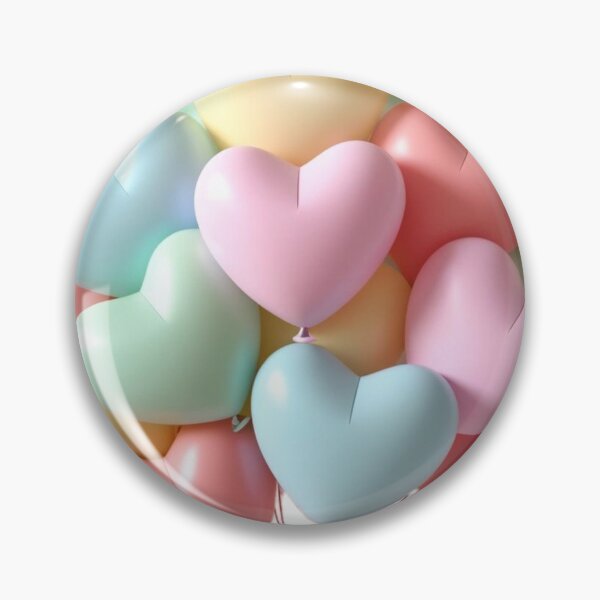 Aperçu de l'œuvre Saint Valentin 67 – couleurs pastel, ballons créée et vendue par AlinaSCorner.