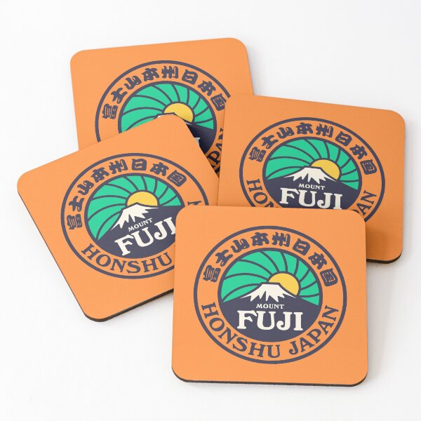 Item preview, Mt Fuji Retro Sunrise A Green Orange designed and sold by VoodooCircus.