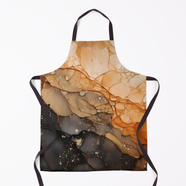 Item preview, Abstract artwork with flowing lines and blended colors of orange, brown, and black. Organic and textured designed and sold by homydesign.