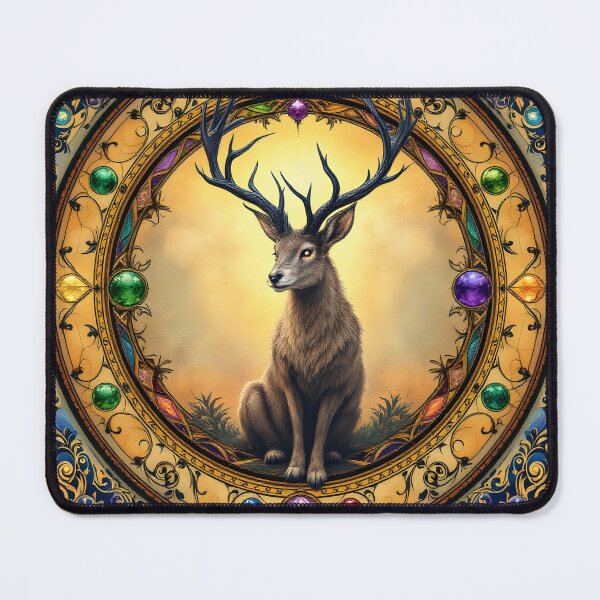 Item preview, Stag in Gem Circle designed and sold by HabitableMoons.