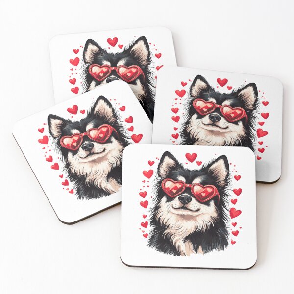 Item preview, Finnish Lapphund Heart Valentine designed and sold by TheAnimalZ00.