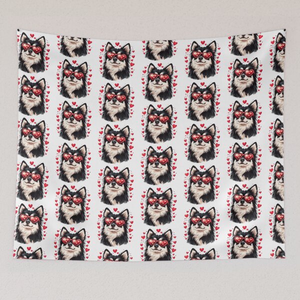 Item preview, Finnish Lapphund Heart Valentine designed and sold by TheAnimalZ00.