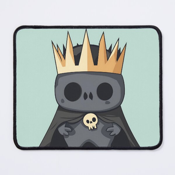 Item preview, Cute Skull King with Royal Crown Illustration designed and sold by GoldenTealArts.