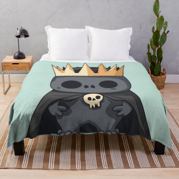 Item preview, Cute Skull King with Royal Crown Illustration designed and sold by GoldenTealArts.