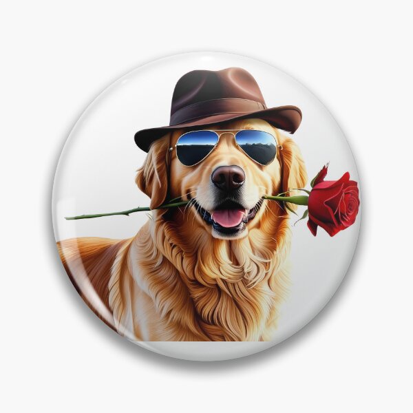 Item preview, Rosa de San Valentín de un golden retriever designed and sold by RoadMail.