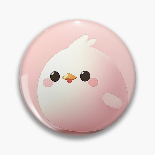 Item preview, Cute Cartoon Chick Illustration With Pink Background designed and sold by GoldenTealArts.