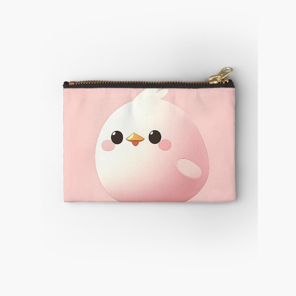 Item preview, Cute Cartoon Chick Illustration With Pink Background designed and sold by GoldenTealArts.
