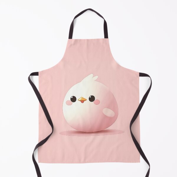 Item preview, Cute Cartoon Chick Illustration With Pink Background designed and sold by GoldenTealArts.