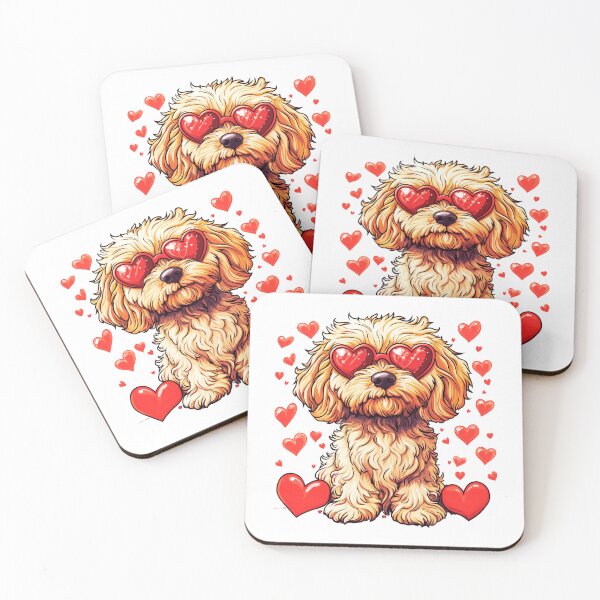 Item preview, Australian Labradoodle Heart Valentine designed and sold by TheAnimalZ00.