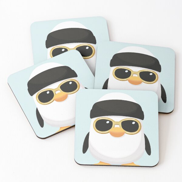Item preview, Adorable Penguin with Sunglasses Vector Art designed and sold by GoldenTealArts.