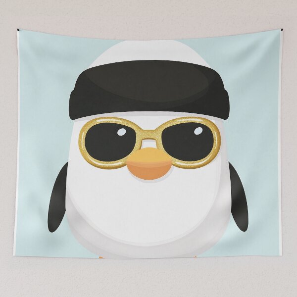 Item preview, Adorable Penguin with Sunglasses Vector Art designed and sold by GoldenTealArts.