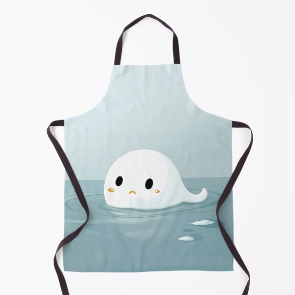 Item preview, Adorable White Polliwog Floating Illustration designed and sold by GoldenTealArts.