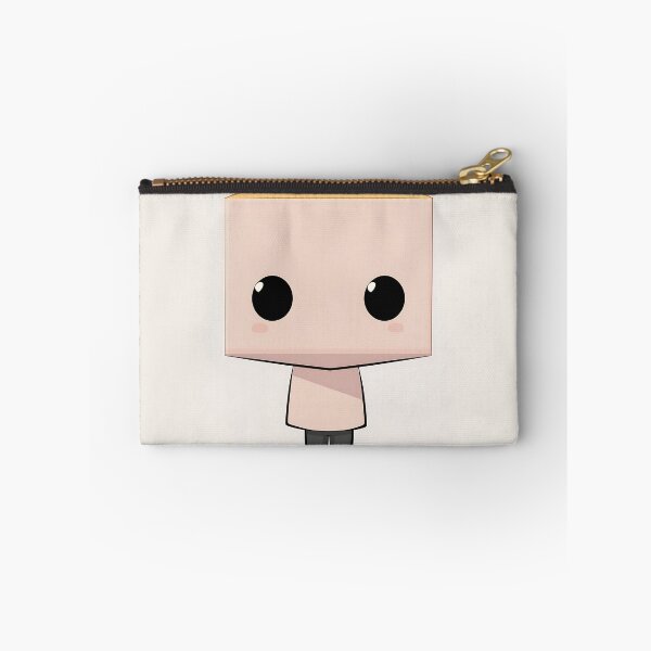 Item preview, Cube Head Cartoon Illustration in Minimalist Design designed and sold by GoldenTealArts.