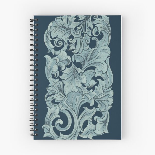 Item preview, Abstract Silver Scrolls on Navy Blue designed and sold by princesspjs.