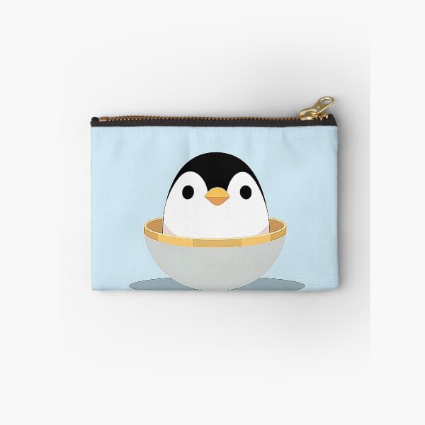 Item preview, Cute Penguin In A Bowl Illustration designed and sold by GoldenTealArts.