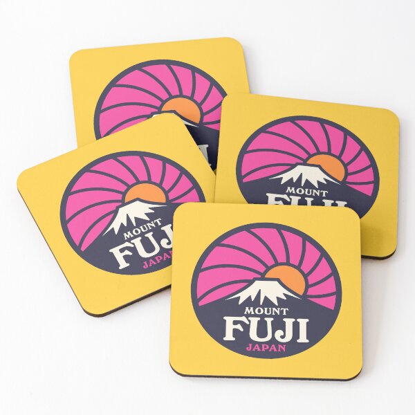 Item preview, Mt Fuji Retro Sunrise B Magenta Yellow designed and sold by VoodooCircus.