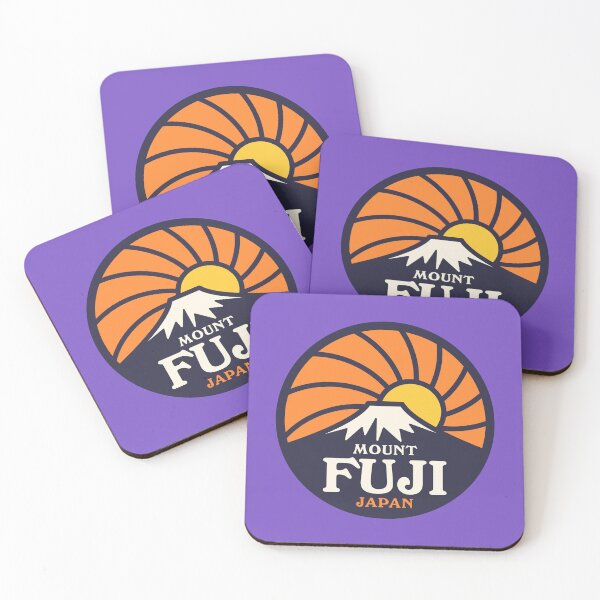 Item preview, Mt Fuji Retro Sunrise B Orange Violet designed and sold by VoodooCircus.