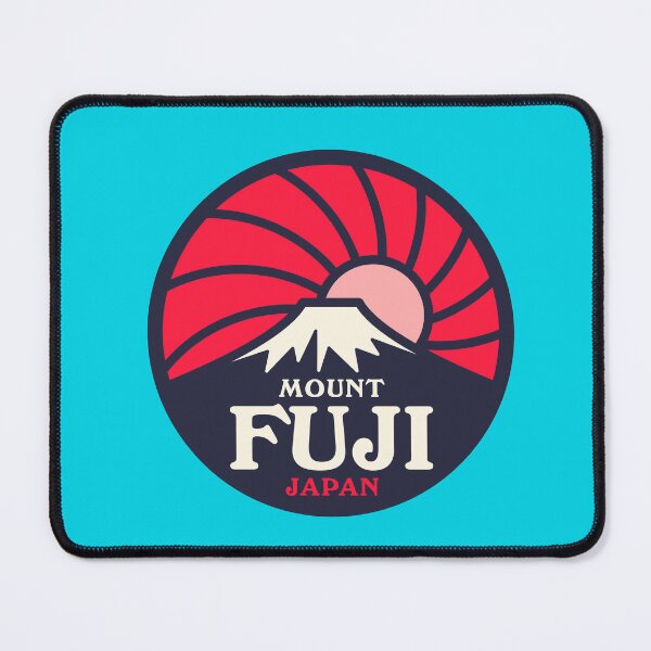 Item preview, Mt Fuji Retro Sunrise B Red Cyan designed and sold by VoodooCircus.