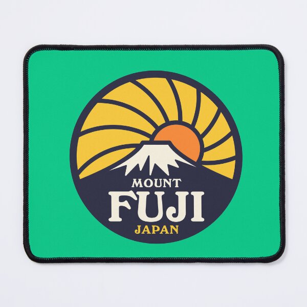 Item preview, Mt Fuji Retro Sunrise B Yellow Green designed and sold by VoodooCircus.