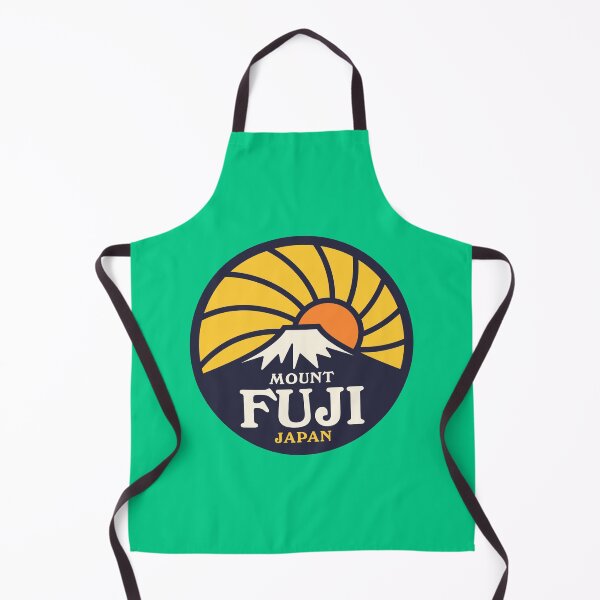 Item preview, Mt Fuji Retro Sunrise B Yellow Green designed and sold by VoodooCircus.