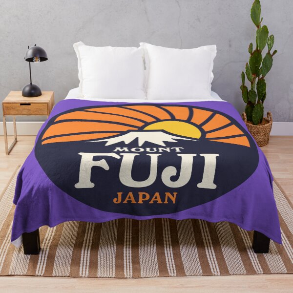 Item preview, Mt Fuji Retro Sunrise B Orange Violet designed and sold by VoodooCircus.