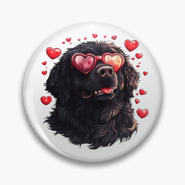 Item preview, Newfoundland Dog Heart Valentine designed and sold by TheAnimalZ00.