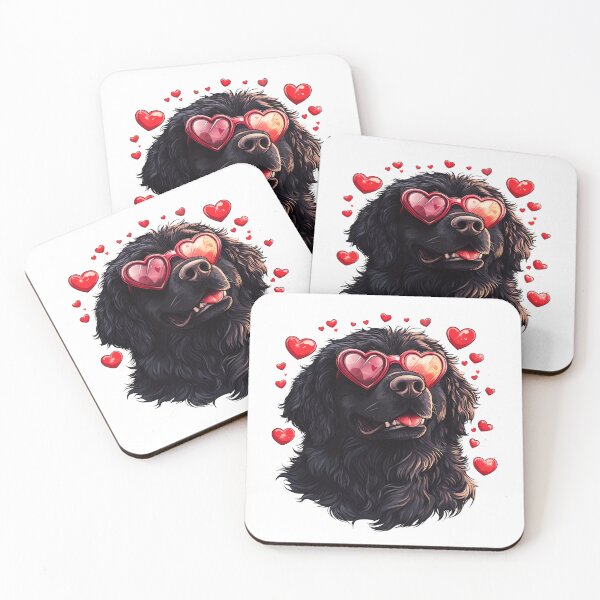 Item preview, Newfoundland Dog Heart Valentine designed and sold by TheAnimalZ00.