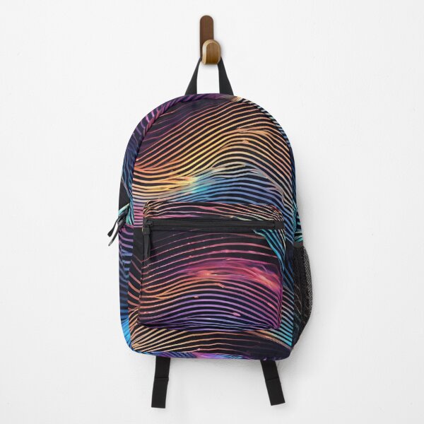 Item preview, Abstract Holographic Lines on Black Background designed and sold by Traloch O'Laoi.