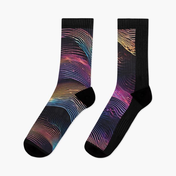 Item preview, Abstract Holographic Lines on Black Background designed and sold by Traloch O'Laoi.