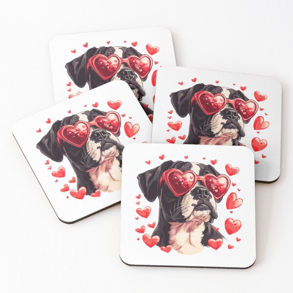 Item preview, Boxer Dog Valentine Portrait designed and sold by TheAnimalZ00.