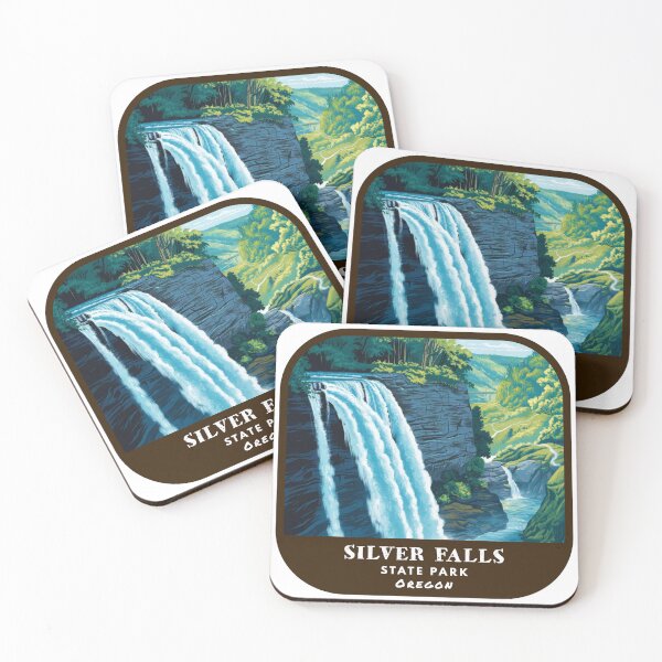 Item preview, Vintage Silver Falls State Park (Oregon State Park) designed and sold by RabbitK.