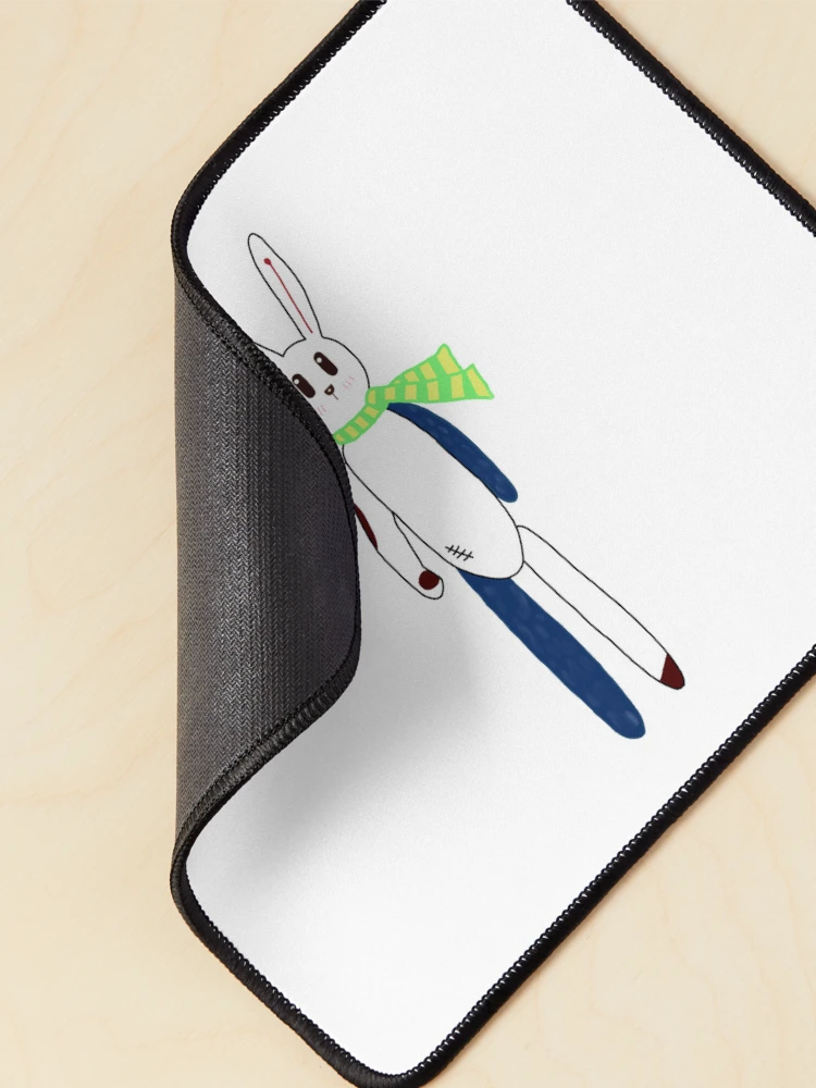 Thumbnail 2 of 5, Mouse Pad, Mismatched Rabbit designed and sold by Roubyn.