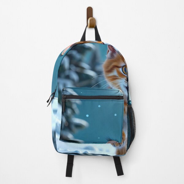Item preview, The nocturnal charm of a kitten in the snow designed and sold by Turko762.