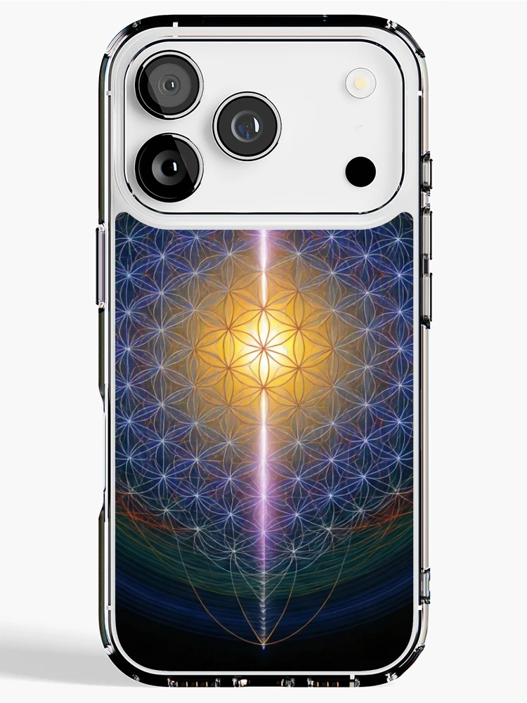 Thumbnail 1 of 5, iPhone Case, Sacred Geometry Pattern designed and sold by Pattern Unhinged.