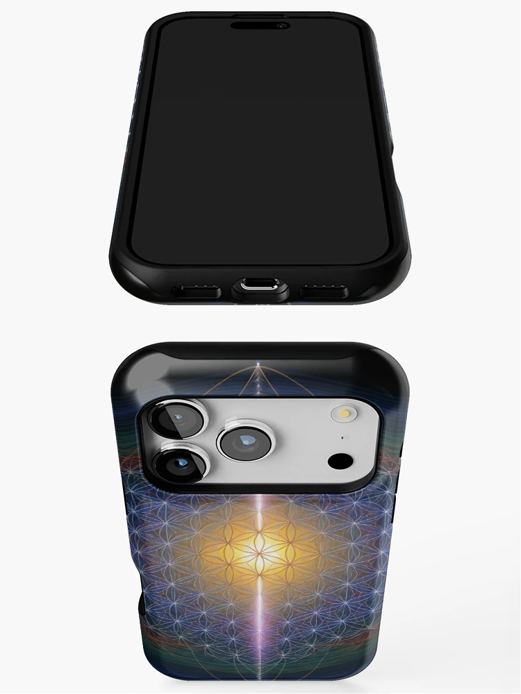 Thumbnail 3 of 4, iPhone Case, Sacred Geometry Pattern designed and sold by Pattern Unhinged.