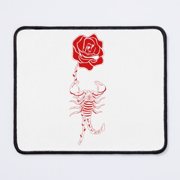 Item preview, Valentine’s Day scorpion with rose designed and sold by InkKountess.