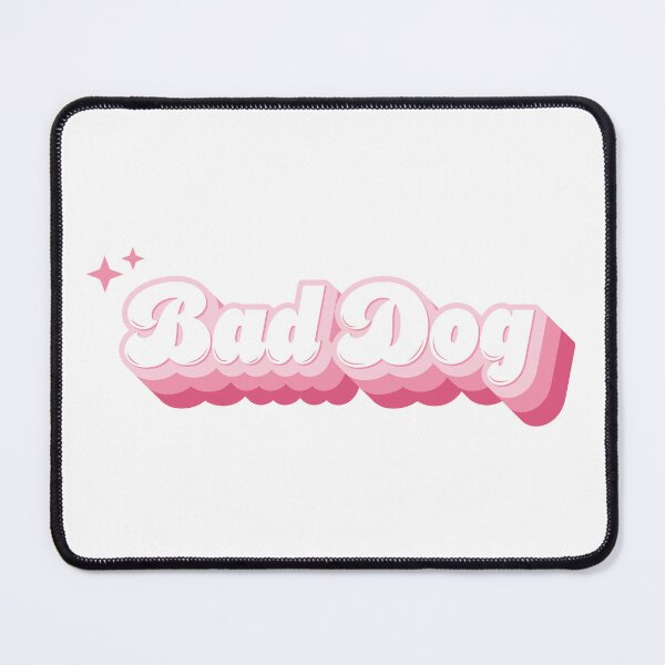 Item preview, Bad Dog Pink Retro Typography designed and sold by KodiakGoods.