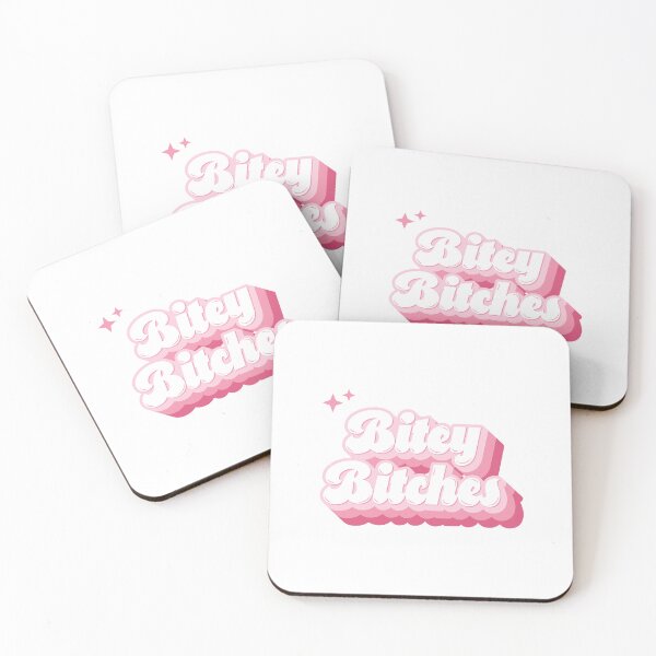 Item preview, Bitey Bitches Pink Retro Typography designed and sold by KodiakGoods.