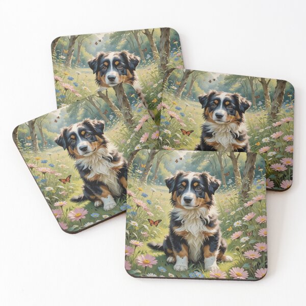 Item preview, Australian Shephard Puppy designed and sold by Wags & Tails.